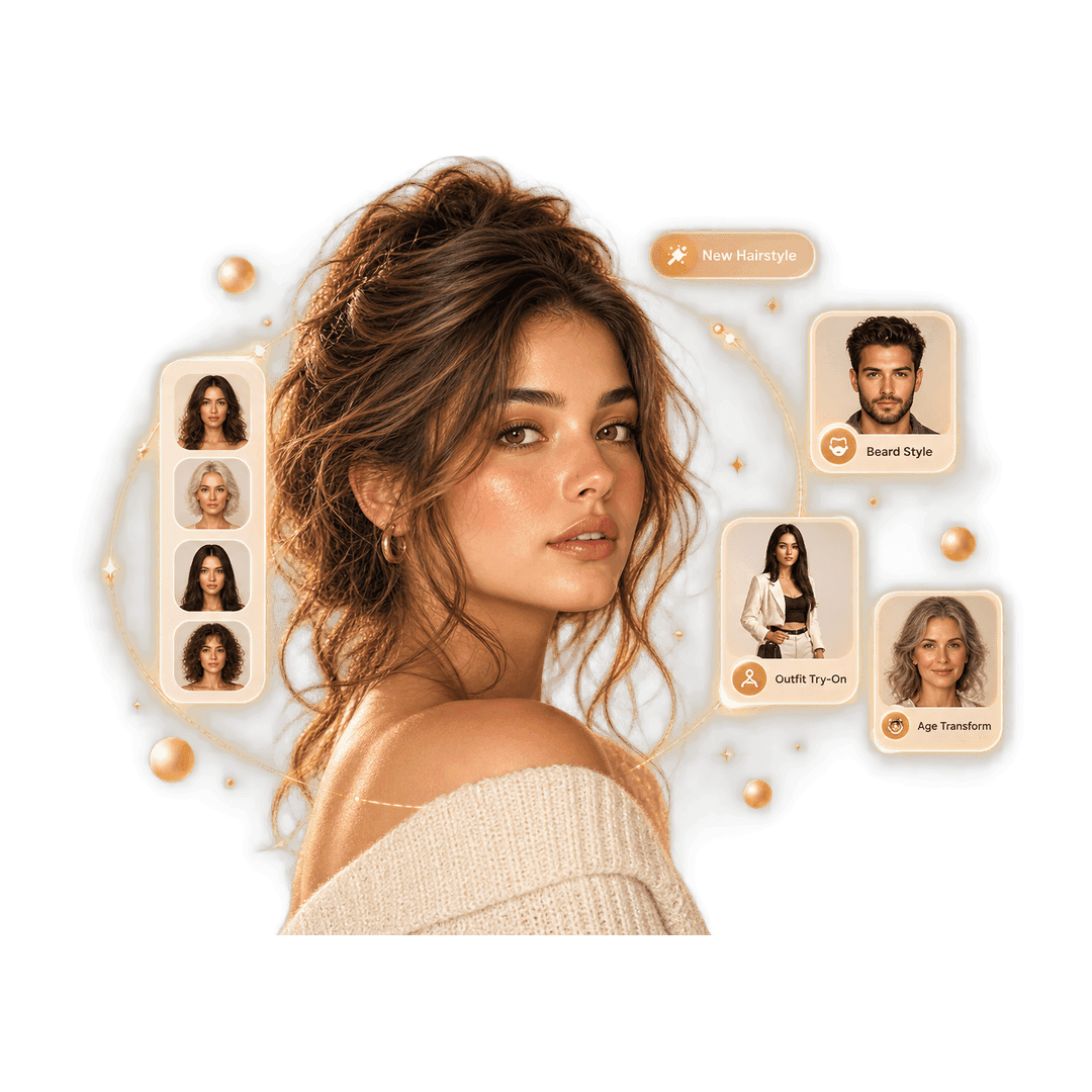 AI Beauty Transformation - Try new hairstyles, outfits & more